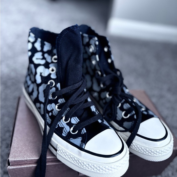 Converse Shoes - Converse Black and White High-Top Sneakers
